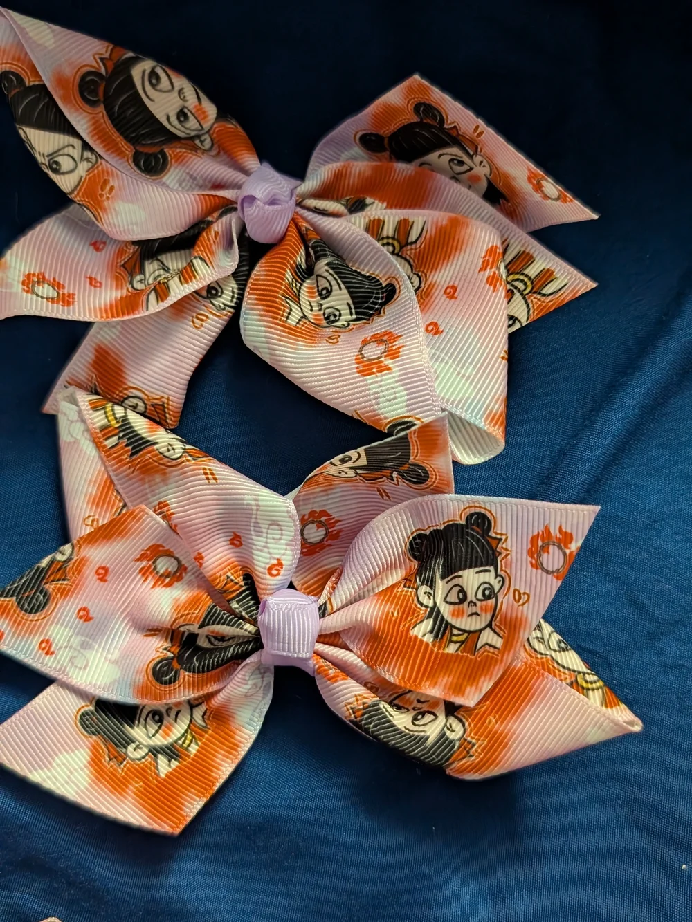 New Set of 2 Ne Zha Hair Bows